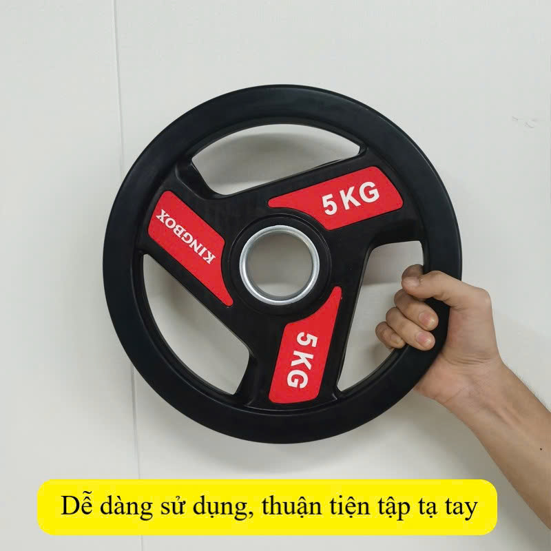 Bánh tạ đĩa bọc cao su KINGBOX