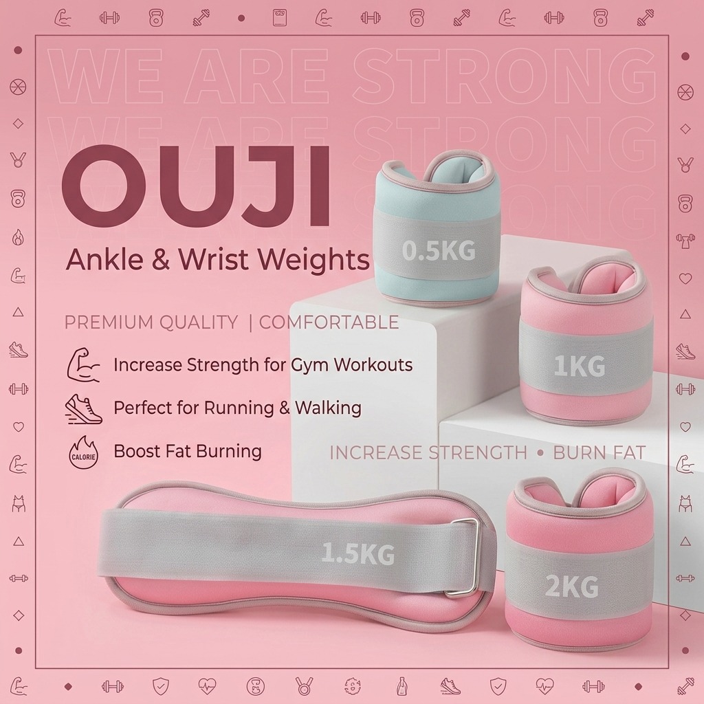 Tạ đeo cổ chân cổ tay Ouiji 1kg