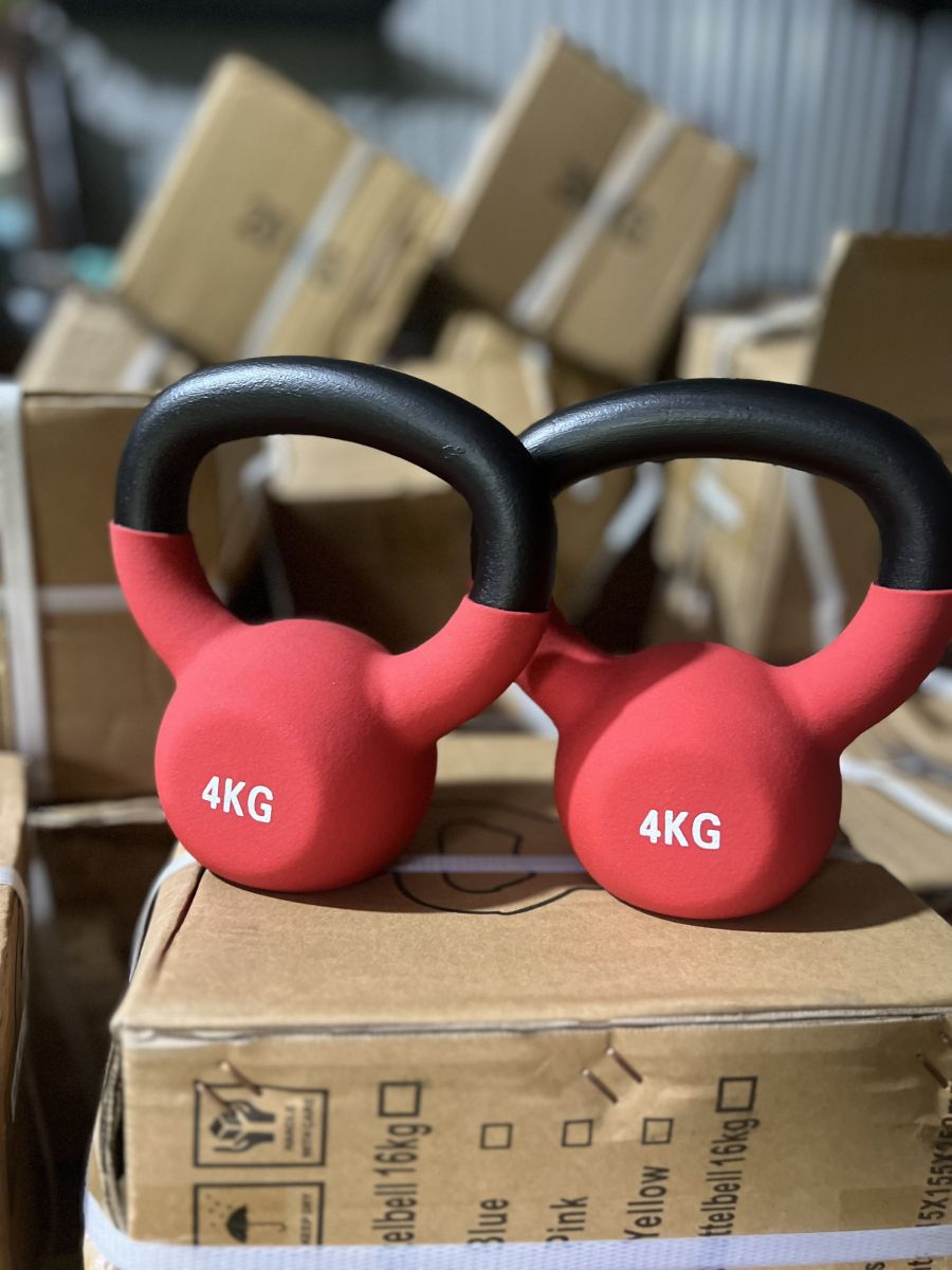 Tạ ấm 6kg tạ chuông tạ bình vôi bọc cao su cao cấp
