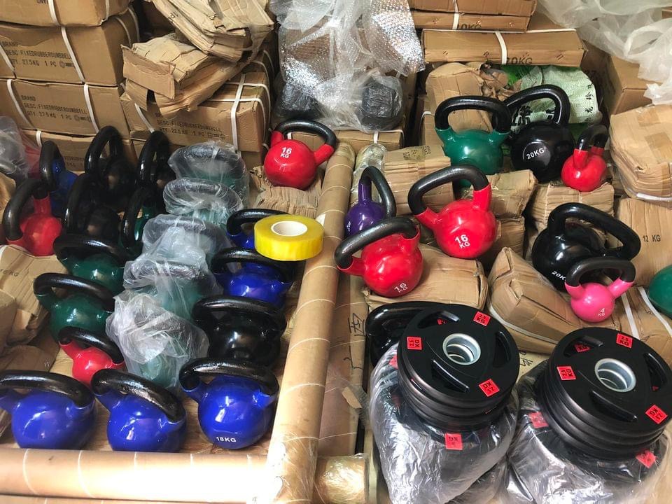 Tạ ấm 6kg tạ chuông tạ bình vôi bọc cao su cao cấp