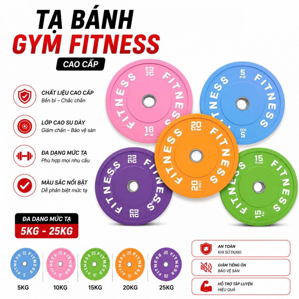 Tạ bánh Fitness
