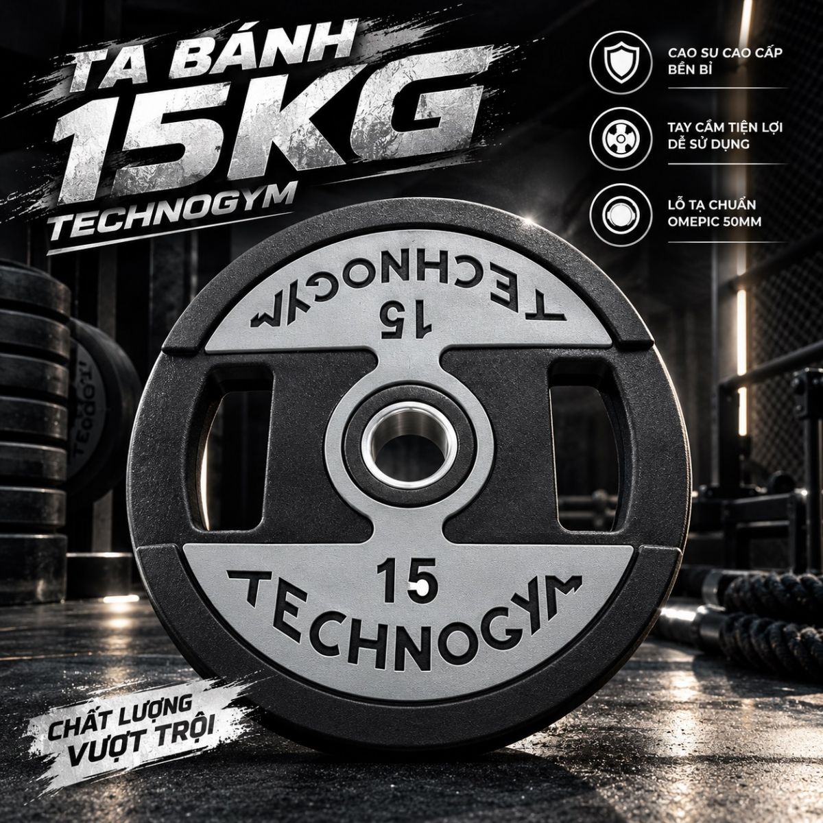 Tạ bánh Technogym 20kg