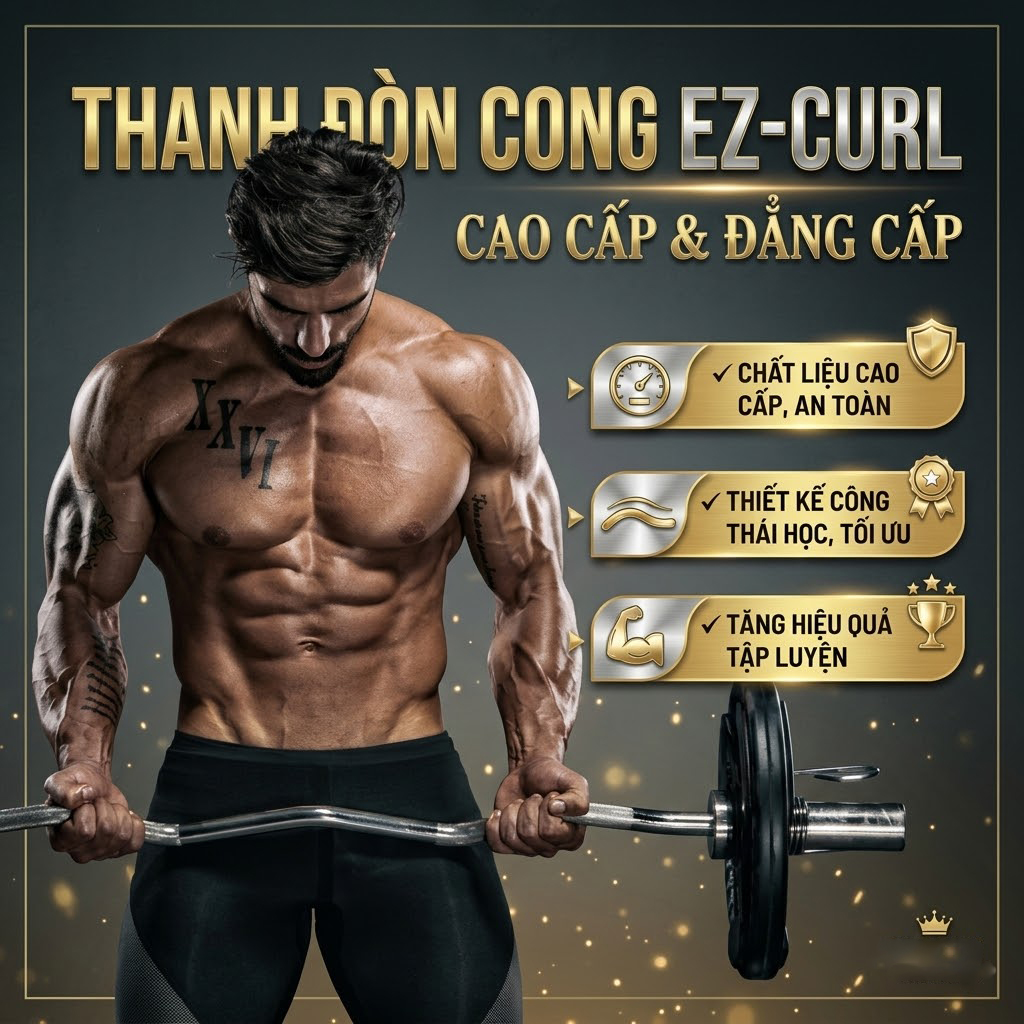 Đòn tạ mạ crom olympic ziczac 1.2m