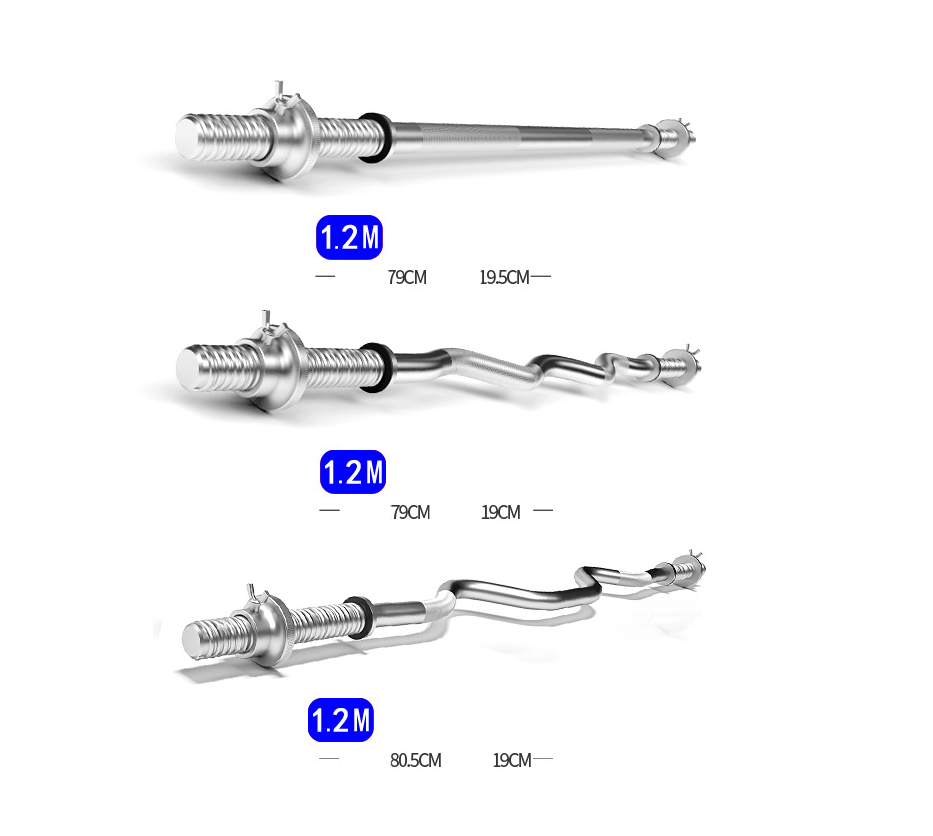 Đòn tạ mạ crom olympic ziczac 1.2m