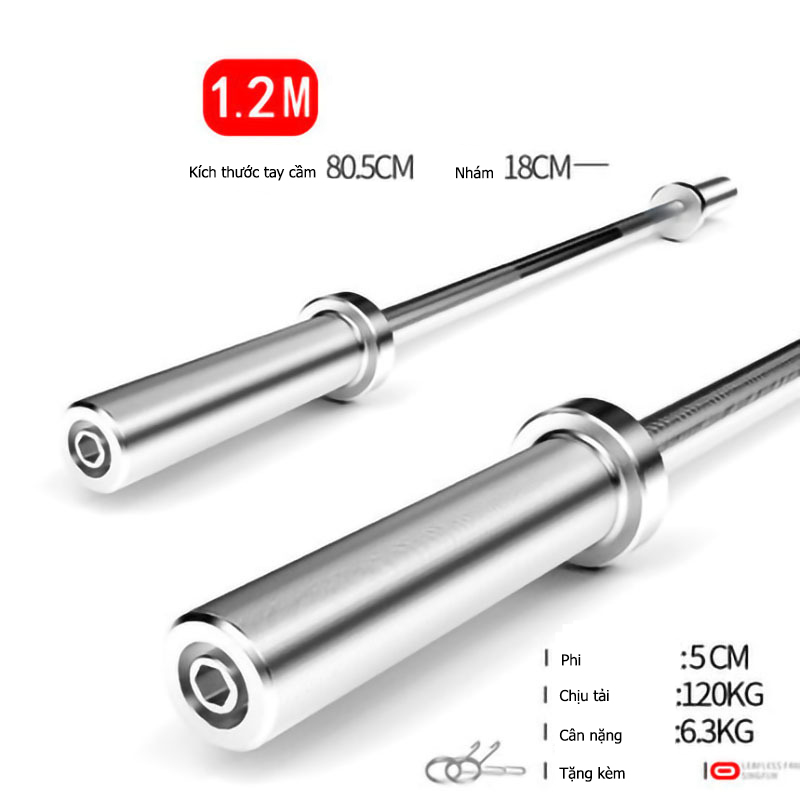 Đòn tạ thẳng carpo 1.2m