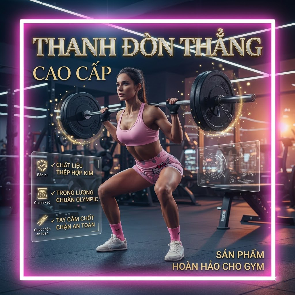 Đòn tạ thẳng carpo 1.8m