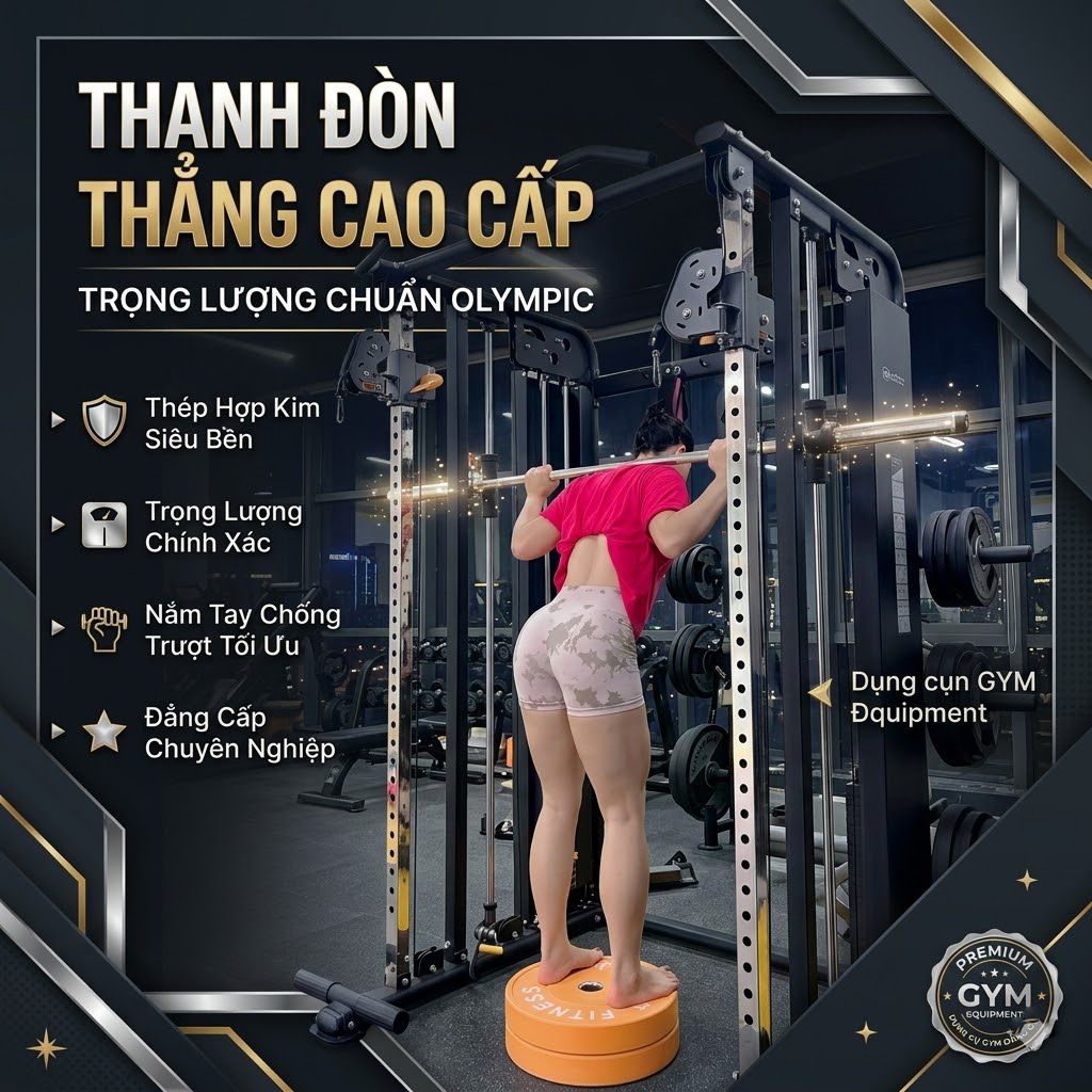 Đòn tạ olympic 2.2m