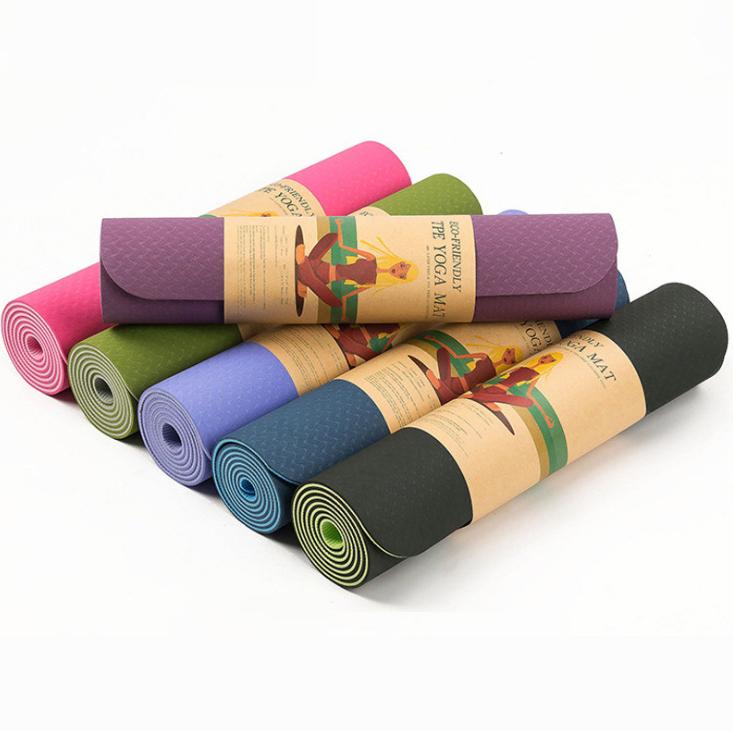 Thảm Yoga 2 lớp loại đẹp - Cao cấp kèm túi lưới