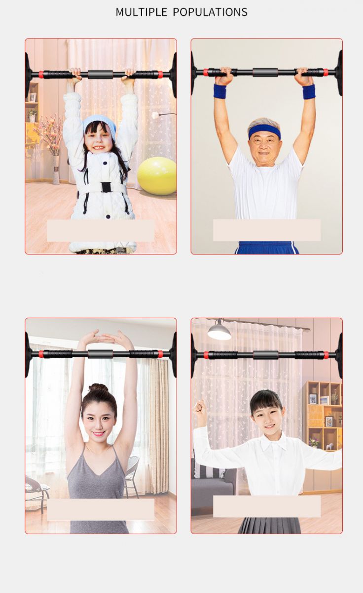 Xà đơn gắn cửa thép đặc cao cấp 93–140cm