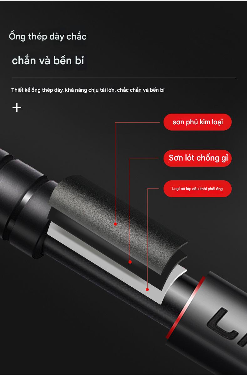 Xà đơn gắn cửa thép đặc mô hình kim cương