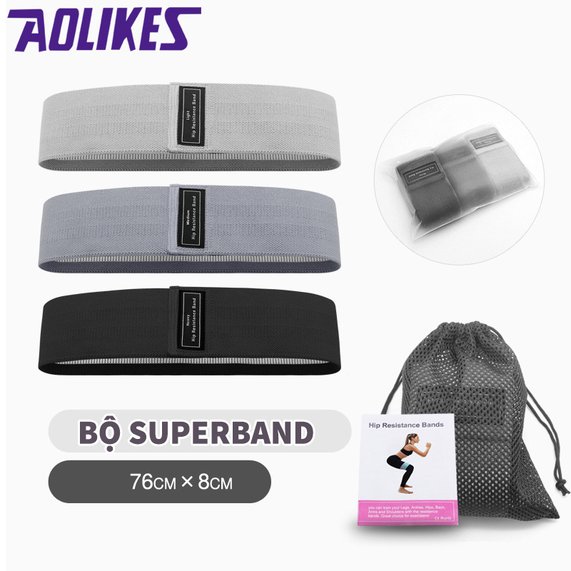 Bộ SUPERBAND AOLIKES 3 Dây Chun Vải