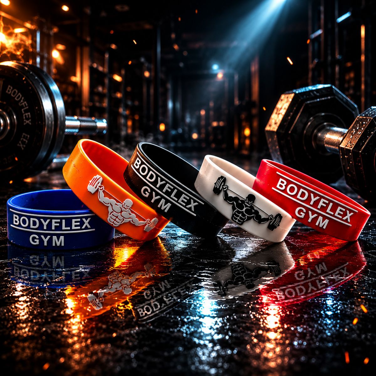 Vòng đeo tay silicon cao cấp nam nữ Bodyflexgym