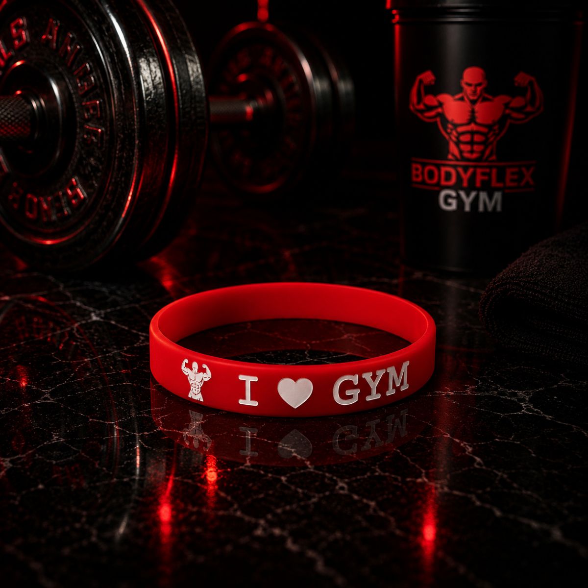 Siêu rẻ vòng đeo tay silicon I LOVE GYM