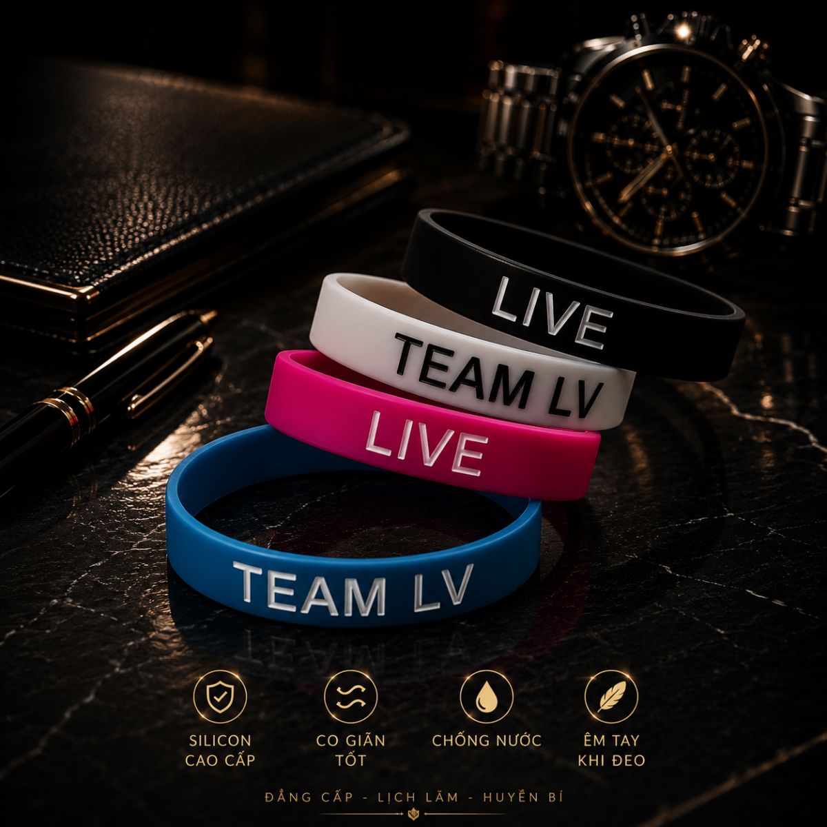 Vòng tay LIVE FIT bản nhỡ